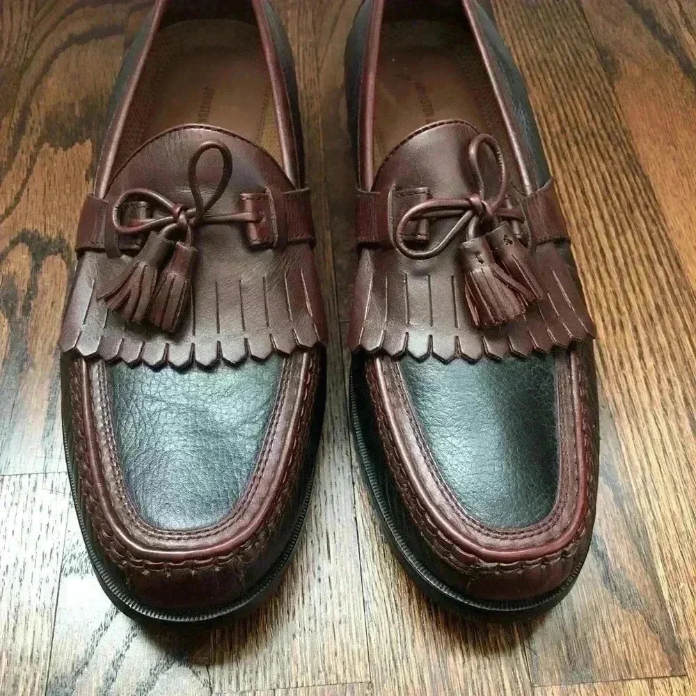 Johnston & Murphy Aragon Kiltie Tassel Loafter Men’s 13 M Black/Brown 20 0592